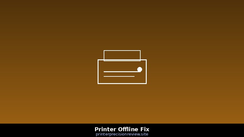 Printer Offline Fix